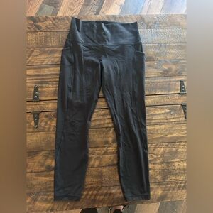 lululemon athletica Black Cropped Leggings